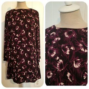 Chelsea28 Boho Floral Long Bell Sleeve Mini Dress